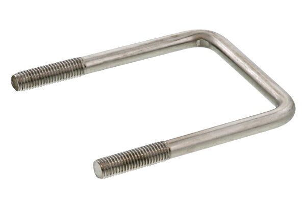 ステンレス/生地 コの字ボルト (□75mm×75mm用)M8　【 バラ売り ： 1本入り 】