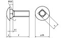 鉄/ドブ 根角ボルト (全ねじ)M8×90　【 バラ売り ： 2本入り 】 3