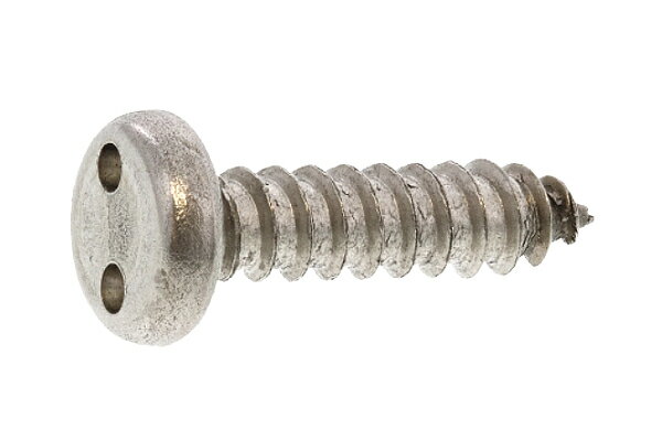 ステンレス/生地 (ツーホール) ナベタッピング -TRF- [4種AB形]M4．8×25　【 小箱 ： 1箱／100本入り 】