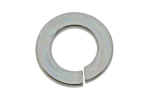 鉄/ユニクロ スプリングワッシャー [1号:軽荷重用]M6　【 バラ売り ： 10個入り 】