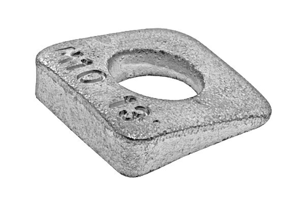 鉄/生地 テーパーワッシャー [傾斜角:13度]M16　【 バラ売り ： 1個入り 】