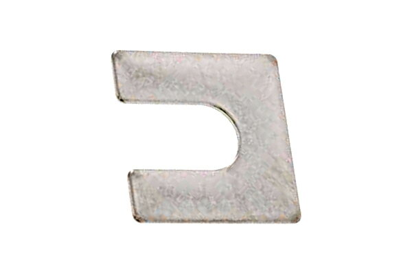 ステンレス/生地 U字 角ワッシャー [板厚:1mm]M8　【 バラ売り ： 4個入り 】