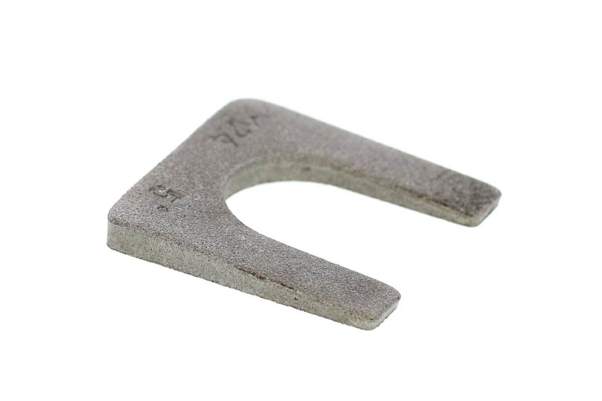 鉄/生地 テーパーU字角ワッシャー [傾斜角:5度]M10　【 バラ売り ： 3個入り 】