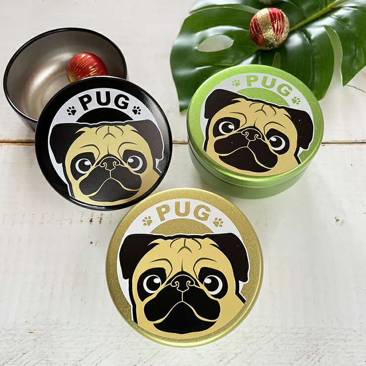 おやつ缶 パグ 大 トリーツケースのサムネイル