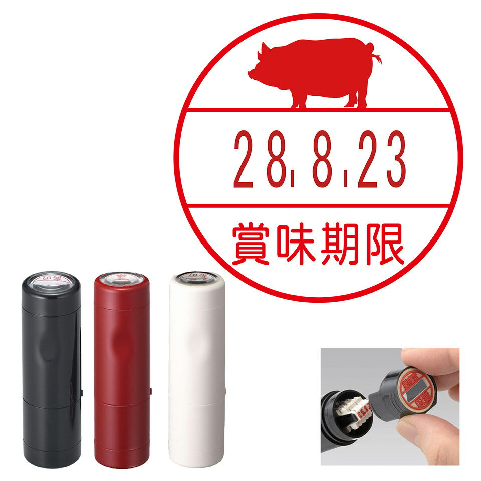 ブタ 賞味期限 日付入り データーネームEX 15号 シヤチハタ