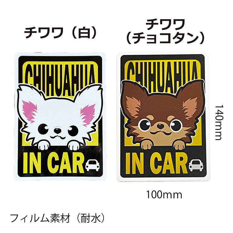チワワマグネット 車用 CHIHUAHUA IN CAR