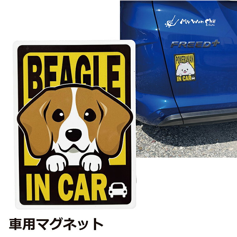 ビーグル マグネット 車用 IN CAR