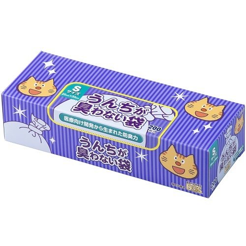 商品詳細 ■商品説明 【快適】 うんちの後も臭いを気にせずお散歩できる。車内でも快適！ 【簡単】 袋に入れて、結んでゴミ箱に捨てるだけ！ゴミ捨ての時にも臭わない！ 【エコ】 トイレに流さないから水が節約できる！（1回あたり約13?） *一般用家庭トイレの場合 ■生産地 日本 ■素材 ポリエチレン他 ■注意事項 ※BOSの防臭性能は大変優れていますが、完全に防ぐものではありません。バケツなどに密閉しますと、わずかに漏れる臭いがバケツ内に溜まり、臭いを感じることがあります。 関連商品 うんちが臭わない袋 BOS ネコ用 SS 200枚 うんちが臭わない袋 BOS ネコ用 M 90枚