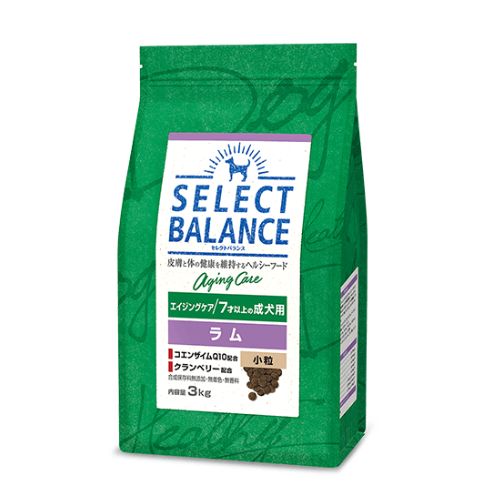 商品詳細 ■商品説明 ・食物アレルギーに配慮 アレルゲンになりにくいといわれるラムと米を使用し、食物アレルギーに配慮しています。 ・健康な毎日 コエンザイムQ10による抗酸化作用が健康を維持し、若々しく活き活きとした愛犬の生活をサポートします。 ・カロリー控えめ 7才以上の成犬の活動量に合わせカロリーを控えめにしています。（セレクトバランス アダルト ラムと比べ約4％減） ・嗜好性 厳選された原材料の素材の味を活かし、食べやすい粒の形状で、愛犬が喜んで食べる美味しさです。 ・皮膚・被毛 皮膚や被毛の健康維持のために、オメガ6脂肪酸・オメガ3脂肪酸と亜鉛を含んでいます。 ・腸内環境と便 フラクトオリゴ糖が腸内の善玉菌を増やして腸内フローラを整えることで、においを抑えた健康な便にします。 ・歯・骨・筋肉 歯と骨の健康維持のためにカルシウムとリンの量とバランスを調整し、健康な筋肉に配慮してミルクプロテインを配合しています。 ・関節 健康な関節を維持するために、グルコサミン・コンドロイチンを配合しています。 ■成 分 たんぱく質21.0%以上、脂肪13.0%以上、粗繊維6.0%以下、灰分8.0%以下、水分10.0%以下、カルシウム1.0%以上、2.5%以下、リン0.8%以上1.6以下、メチオニン0.3%以上1.0%以下 ■代謝エネルギー 335kcal/100g ■原材料 乾燥ラム、玄米、米、エンドウ豆プロテイン、ビートパルプ、鶏脂（オメガ6脂肪酸・オメガ3脂肪酸源）、チキンエキス、ビール酵母、乾燥ミルクプロテイン、エンドウ豆繊維、クランベリー、フラクトオリゴ糖、グルコサミン、コンドロイチン、コエンザイムQ10 ビタミン類（A、D、E、K、B1、B2、B6、B12、ナイアシン、パントテン酸、葉酸、ビオチン、コリン） ミネラル類（カルシウム、カリウム、ナトリウム、クロライド、硫酸亜鉛、鉄、銅、マンガン、セレン、ヨウ素） 酸化防止剤（ミックストコフェロール、クエン酸、ローズマリー抽出物） 関連商品 セレクトバランス エイジングケア ラム 小粒(高齢犬用）1kg セレクトバランス エイジングケア ラム 小粒(高齢犬用）3kg 関連カテゴリ 犬　セレクトバランス