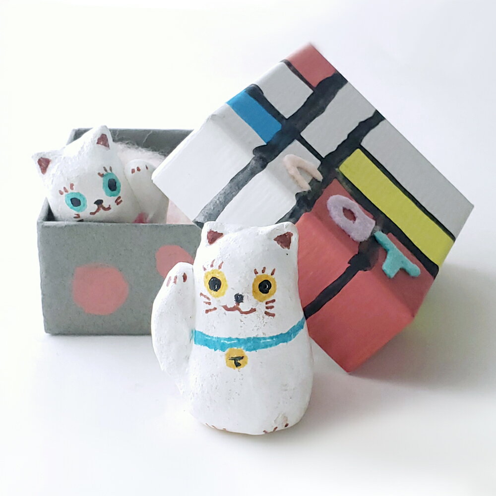 カナサン堂「ロッチェルゲン・カッツェン」 【楽ギフ_包装】招き猫/ペア/金運/人気運/ギフト/プレゼント/幸運/ラッキー/縁起物/招福/開運/チャーム/母の日/...