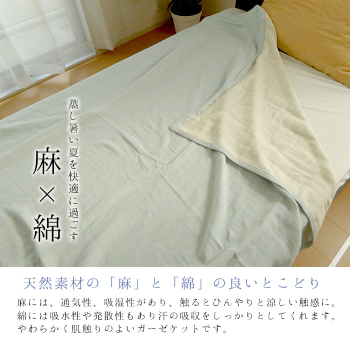 特価セール 送料無料 日本製 綿麻三重織ガーゼ...の紹介画像2