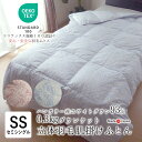 日本製 エコテックス 立体肌掛け羽毛ふとん ダウンケット セミシングル 140×190 0.3kg ハンガリー産ホワイトダウン93% 綿100%側生地 立体キル...