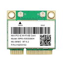 WiFi 6E 2.4G / 5G / 6GミニPCI-EWifiカードIntel AX210 2974Mbps Bluetooth 5.3 802.11ax MU-MIMOラップトップWindows10用AX200ワイヤレスアダプターより(2)