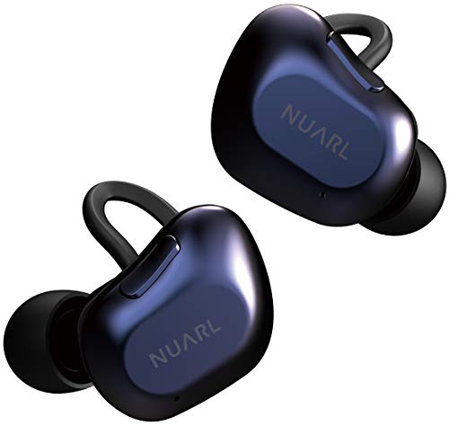 NUARL TWS 完全ワイヤレスイヤホン 連続10時間再生(最大35時間再生) aptX対応 HDSS採用 Bluetooth5.0 IPX4耐水 マイク リモコン付 DN(ディープネイビー)