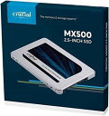 特殊:B07CNJX8YQコード:4540395601827ブランド:Crucial クルーシャル規格：CT500MX500SSD1商品カラー: グレーサイズ情報:500GB商品サイズ: 高さ0.7、幅7、奥行き10商品重量:120この商品について商品：Crucial SSD MX500 内蔵型SSD 2.5インチ 7mm容量： 500GB 、　型番：CT500MX500SSD1 ；メーカーパッケージ変更により新パッケージには変換スペーサーが付いておりません。速度： シーケンシャル読み取り： 560MB/s 、シーケンシャル書き込み： 510MB/s、4KBランダム読み書き:95K / 90K IOPSインターフェース： SATA 6.0Gb/s、 保証： ご購入履歴とシリアル番号に基づいて国内 3年保証 保証は、最初の購入日から3年間、または製品データシート上 Crucial公式URL に記載されている最大書き込みバイト総数180 Terabytesが書き込まれるまでのうち、いずれか早く到達する日まで有効です。 ご購入前にご確認ください。 新しい商品は初期化してないため、コンピューターにドライブアイコンが表示されません。ディスクの管理でディスクの初期化してからご利用ください。 開始前に、SSDの容量が古いハードディスクドライブの容量より大きいことを確認してください。そうしないと、データの複製 クローン に失敗してしまいます。 無料クローンダウンロード対応。 本製品のセットアップ上でお困りのお客様へ適切なサポートを提供しますので、大変お手数ですが、メールにてお問い合わせください。› もっと見るデジタルストレージ容量500 GBハードディスクインターフェイスSerial ATA-600接続技術SATAブランドCrucial クルーシャル特徴耐衝撃ハードディスクフォームファクタ2.5 インチハードディスクの説明ソリッドステートドライブ対応デバイスデスクトップ設置タイプ内蔵ハードドライブ色グレー発送サイズ: 高さ13、幅9.8、奥行き1.2発送重量:40