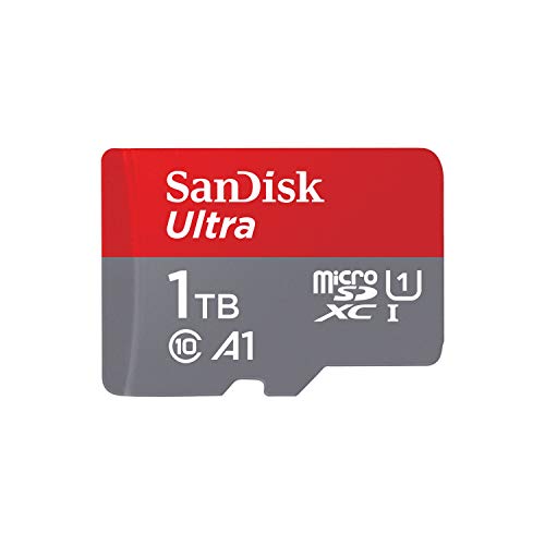 SanDisk (TfBXN) 1TB Ultra microSDXC UHS-I [J[h A_v^[t - ő150MB/b C10 U1 tHD A1 MicroSD J[h - SDSQUAC-1T00-GN6MA Vo[W