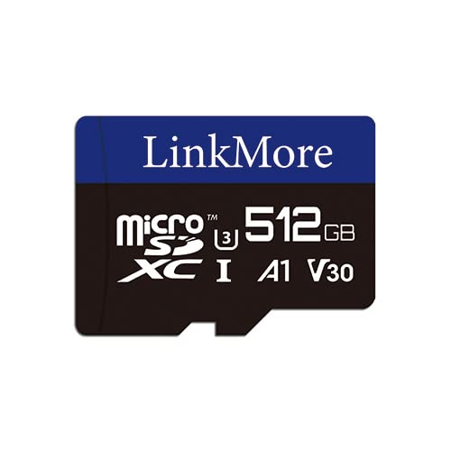 LinkMore 512GB マイクロSDカード Nintendo Switch対応/MicroSDXCカード / U3 / A1 / V30 / SDアダプター付 (読込最大95MB/s)