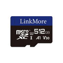 LinkMore 512GB }CNSDJ[h Nintendo SwitchΉ/MicroSDXCJ[h / U3 / A1 / V30 / SDA_v^[t (Ǎő95MB/s)