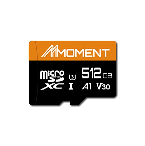 MMOMENT マイクロSDカード 512GB Nintendo Switch対応/MicroSDXCカード / 4K対応 / Class10 / UHS-I / U3 / A1 / V30 / SDアダプター付 読込最大95MB/s