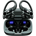 イヤホン bluetooth 耳掛け式イヤホン Bluetooth 5.3 ワイヤレスイヤホン Bluetooth イヤホン 耳掛け ブルートゥースイヤホン 最大40時間再生 13mmドライバー Hi-Fi音質 AAC対応 LEDディスプレイ表示(2)