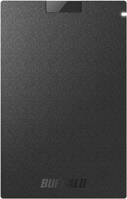 バッファロー SSD 外付け 2.0TB USB3.2Gen1 ポータブル コンパクト PS5/PS4対応(メーカー動作確認済) ブラック SSD-PG2.0U3-BC/N