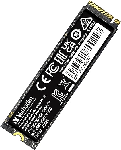 Verbatim o[xC^  SSD 1TB NVMe PCIe Gen 4.0x4 PCIe4.0 ő5000MB/s AC I[ f[^@̈ST|[g Vi5000V[Y 31826