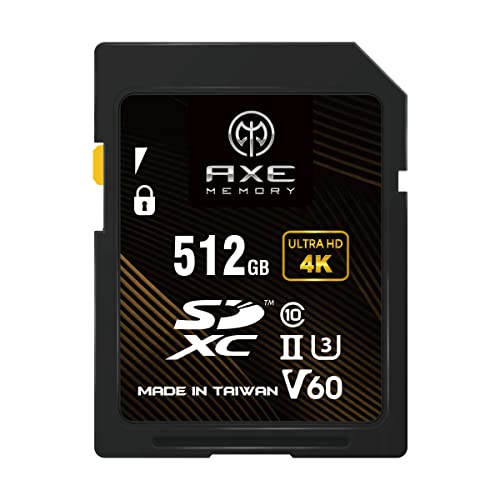AXE SDJ[h V60 UHS-II 512GB ]x245MB/s 4K UHDΉ PROFESSIONAL GRADE SDXC J PRO [J[h ANX
