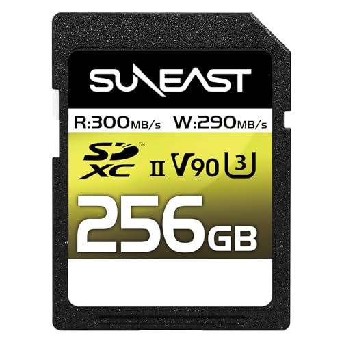 SUNEAST SDXCJ[h 256GB ő300MB/s UHS-II U3 V90 pSLC 4K 8K ULTIMATE PRO vtFbVi [J[h SE-SDU2256GA300