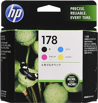 HP 178 純正 インクカートリッジ 4色マルチパック ブラック シアン マゼンタ イエロー CR281AA 国内正規品 HP 178 純正 インクカートリッジ 4色マルチパック ブラック シアン マゼンタ イエロー CR281AA 国内正規品
