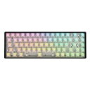 DrunkDeer G65 ラピッドトリガー メカニカルキーボード 磁気スイッチ ゲーム用 RGB コンパクト 65%サイズ 有線 68キー ベアボーン キーキャップなし ブラック(2)
