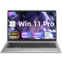 ノートパソコン MS Office 2019 Win 11Pro 14インチ1920*1080 IPS Webカメラ 高速静音CPU Celeron J4105 1.5~2.8Ghz/メモリ:DDR4 6GB/SSD:128GB ミュートノートPC(2)