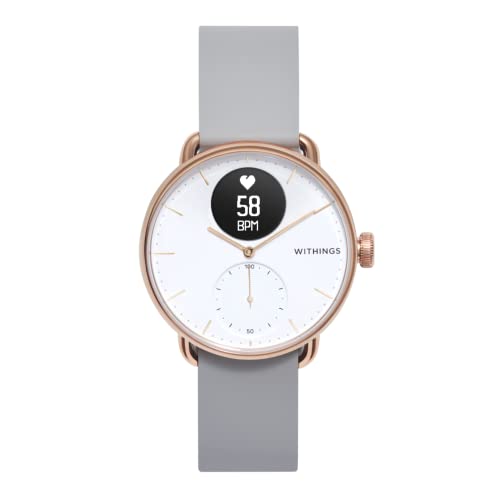 Withings ScanWatch フランス生まれのスマートウォッチ 38mmモデル ローズゴールド RoseGold 最大30日間充電持続 心拍の急激な変化就寝中の呼吸の乱れを検知 血中酸素 日本正規代理店品 HWA09-MODEL 5-ALL-R