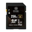AXE SDカード V60 UHS-II 256GB 転送速度245MB/s 4K UHD動画対応 PROFESSIONAL GRADE SDXC カメラ PR...