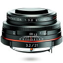 ペンタックス HD PENTAX-DA 21mmF3.2AL Limited ブラック 広角単焦点レンズ APS-Cサイズ用 高品位リミテッドレンズ アルミ削り出しボディ 高精細な描写 高性能 HDコーティング 小型 軽量設計 ペンタックス