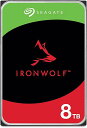 Seagate IronWolf 3.5インチ データ復旧 3年付 8TB 内蔵 ハードディスク HDD CMR 3年保証 6Gb/s 256MB 7200rpm 24時間稼働 PC NAS ST8000VN004