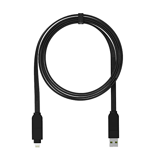 inCharge X MAX 1.5mケーブル - 100W充電対応 6in1マルチケーブル タブレット対応 MicroUSB/Lightning/USB-C