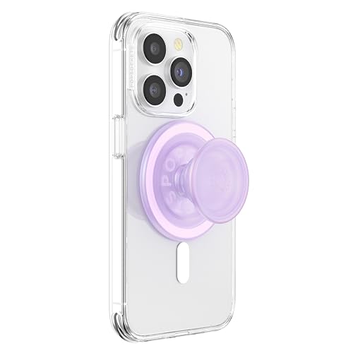 PopSockets Japan - ポップソケッツ ジャパン PopGrip MagSafe Opal Clear アダプターリング付き オパール スーパー クリア MagSafe ラウンド ポップグリップ スマホグリップスタンド