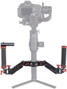 DIGITALFOTO Ares Z Axisスプリングジンバルデュアルハンドル ZHIYUN Crane 2 DJI Ronin S/SC FEIYU AK2000 / 4000 Moza Air 2およびその他3 Axisジンバルと互換性のあるダンピング取り外し可能なデュアルグリップ