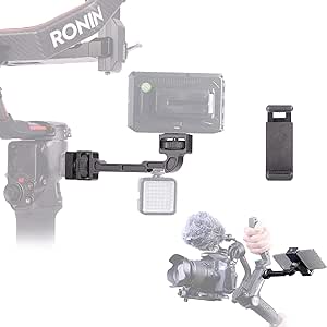 Weebill S/Ronin SCカメラモニターマウント 拡張プレート 回転可能マジックアーム 1/4スレッドコールドシューマウント DJI Ronin S/SC/RS2/RSC2/Zhiyun Crane 3/2S/Weebill S/Labに対応 色 ブラックブランド DIFESURO対応デバイス カメラ商品の重量 100 グラム推奨最大重量 100 グラム 【適合モデル】このジンバルモニターマウントは、DJI Ronin S/SC、DJI RS2/RSC2、Zhiyun Crane 3/Weebill S/Labと互換性があります。【携帯性】DJI ronin sアクセサリーとして、サイズは非常に小さく、重量はわずか100gなので、ジンバルへの持ち運びや取り付けが非常に便利です。【簡単調節】360°傾きを備えたカメラモニターマウントで、制限なくどんな位置でも停止できます。【取り付けポイント】十分な1 / 4 – 20のアクセサリー穴とマイクやライト用のコールドシューマウントがあります。【角度調整可能】モニターサポートにより360度調整が可能で、より優れた撮影が可能。 5