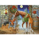 【キャシー・ゴフ】猫と動物たちのミニクリスマスカード 月夜の仲間たち