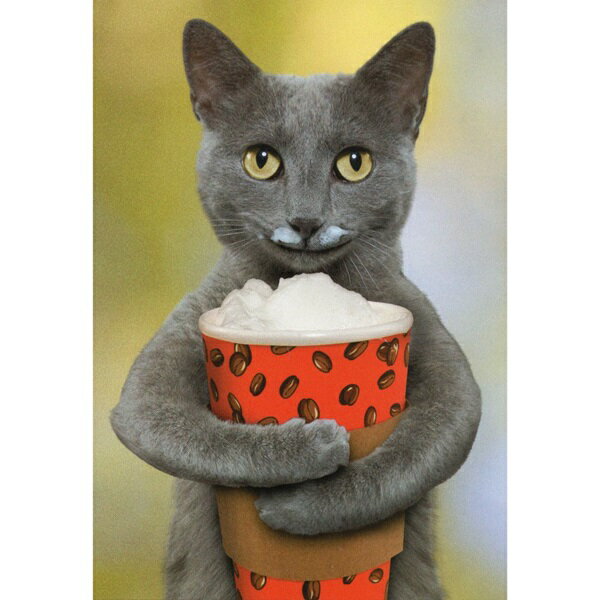 【ジョン・ランド】猫のサンクスカード　サンクスラテ