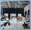 【Manhattaner's】マンハッタナーズ メガネクロスMAN-34 猫たちの最後の晩餐