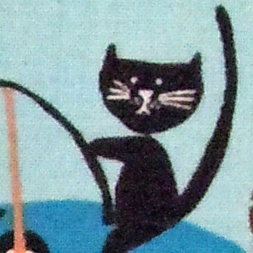 猫柄生地 かわいい仲間 (50cm単位)