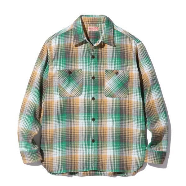 SUGAR CANE/VK[P[ TWILL CHECK WORK SHIRT cC`FbN tlVc SC29154 O[