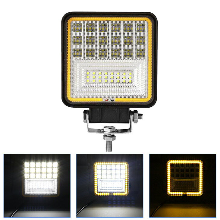 【2個セット】送料無料3発光モードOSRAM製60WLED作業灯6300LMLEDワークライト12v/24v兼用狭角ホワイト屋外照明用防水仕様!LEDサーチライト小型LED作業灯バックライト/ローライト/フォグランプ/トラック/船舶/各種作業車対応