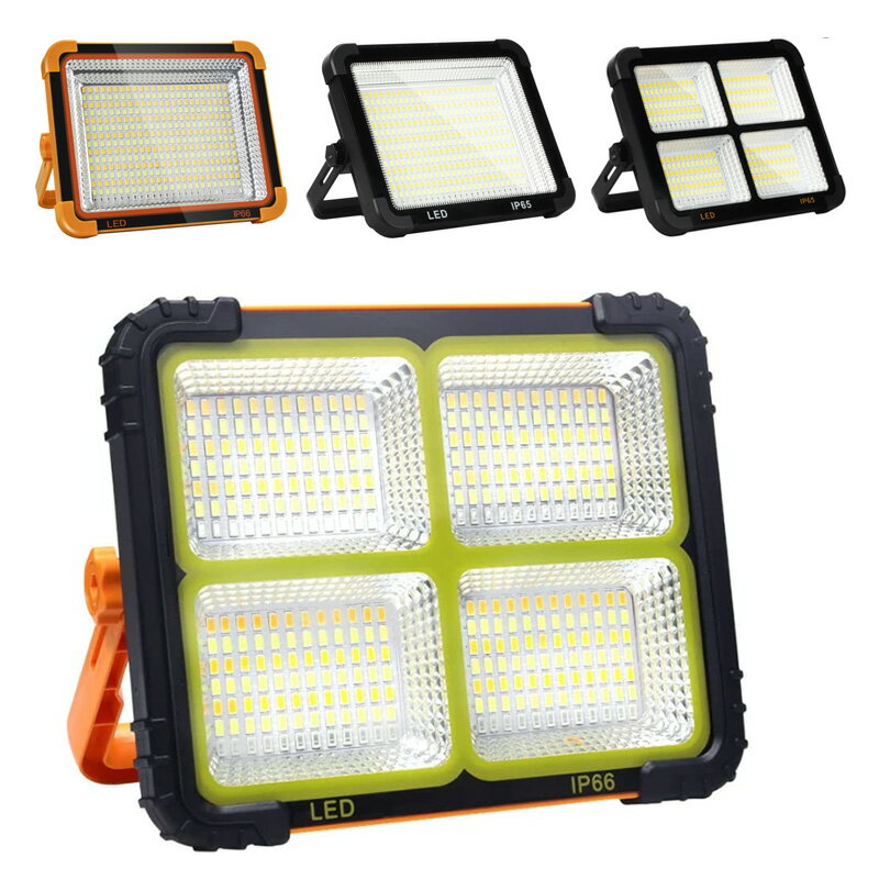 一番の輝度 120W LED 投光器 充電式 USB 作業灯 12000mAh 336個チップ IP66防水 耐久性 便携 薄型 LED..