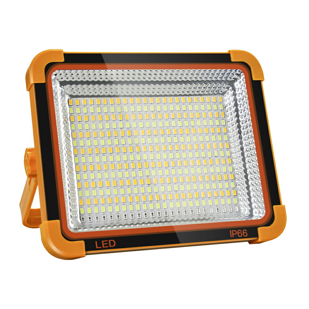 【即納】送料無料 充電式 投光器 150W LED作業灯 投光器 360LED 高輝度 五つ点灯モード 無段階調光 ソーラー充電とUSB充電 リチウム電..