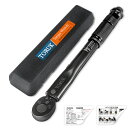 送料無料 トルクレンチ 高精度 正逆回転可能 プレセット型 6.35mm 1/4インチ 2-24N・m 専用ハードケース付き セット タイヤ交換 校正書付 一年保証 即納