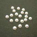 MysticFlakes パールストーン オフホワイト 3mm 40P ネイルアート ネイルストーン ネイル用品