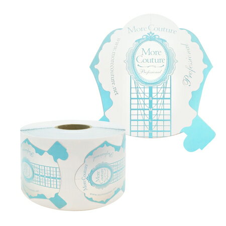 MoreCouture ネイルフォーム ブルー 500P ジェルネイル ネイル用品